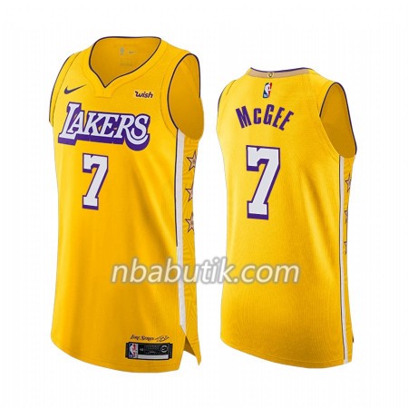 NBA Mænd Trøje Los Angeles Lakers JaVale McGee 7 Nike 2019-20 City Edition Swingman